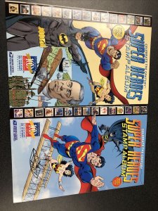10 Different Super Hero Books & Complete Set CTC Sheets with Album 