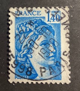 France 1978 Scott 1573 used - 1.40fr,  Sabine de Gandon after David's pa...