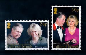 [71855] Falkland Islands 2005 Royal Wedding Prince Charles Camilla  MNH