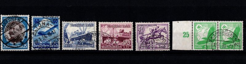Germany used Reich issues Sc#435,469, B114-115, C46