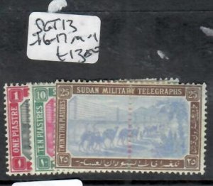 SUDAN MILITARY TELEGRAPHS  SG T13, T16-17  MOG   P0816HH