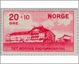 Norway NK 184 Radium Hospital 20 Øre Carmine