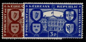 IRELAND GVI SG146-147, 1949 Intl recognition of republic set, LH MINT.