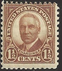 # 684 MINT HINGED BROWN WARREN G. HARDING