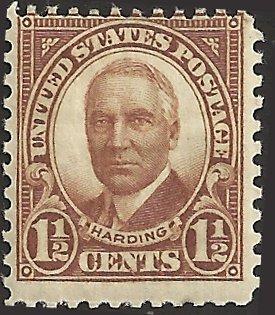 # 684 MINT HINGED BROWN WARREN G. HARDING
