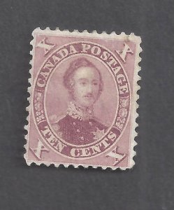 Canada # 17a MINT OGH 10c RED-VIOLET PRINCE ALBERT THICK PAPER VARIETY BS31527