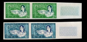 South Viet-Nam MNH** Imperforate pair  Scott 144-145 FAO set