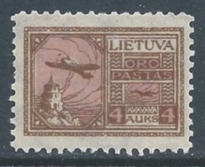 Lithuania #C19 NH 4auk Plane Over Gediminas Castle