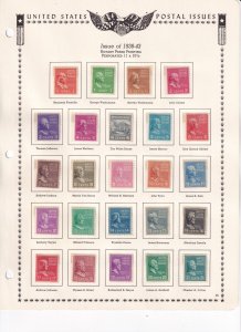 US: Sc #803-34 & 839-51, Prexie Set, MNH (S33039)