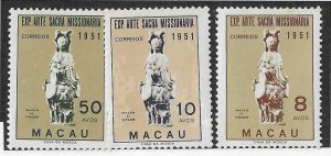 Macau Sc #368-370 set of 3 OG VF