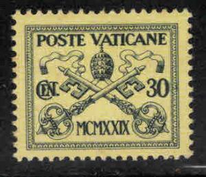 Vatican City Scott 5 MNH** 1929 Papal coat of Arms  stamp