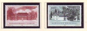 Norway Sc 950-951 1989 Manors stamp set mint NH