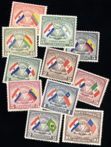 Paraguay Stamps # 415-8+C147-53 MNH XF