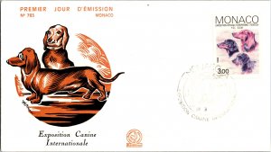 Monaco, Worldwide First Day Cover, Dogs