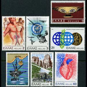 GREECE 1981 - Scott# 1390-6 Events Set of 7 NH