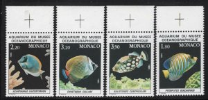 Monaco 1985 Fish set Sc# 1481-85 NH