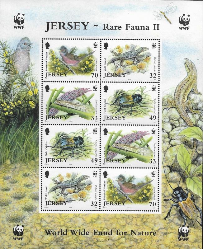 Jersey # 1137a - Rare Fauna WWF- Sheetlet