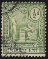 St. Vincent SG#102 Used - 1909 1/2d.  - Heraldic, Mythology