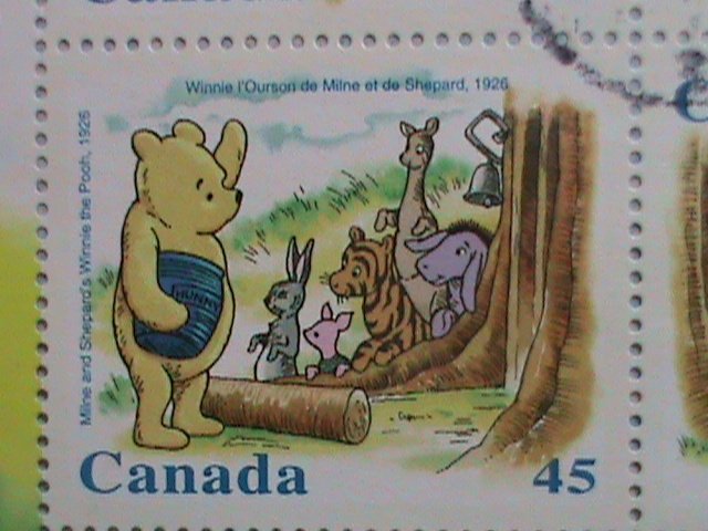 ​CANADA 1996 SC#  1621b  DISNEY CARTOON-WINNIE THE POOH USED-S/S- VF