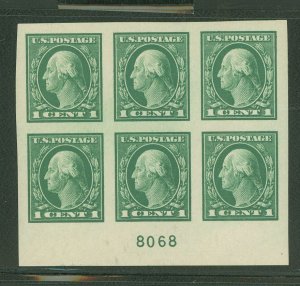 United States #481 Mint (NH) Plate Block