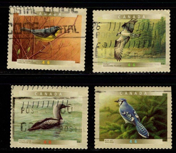 Canada - #1843 - 1847 Canada Birds set/4 (Die Cut) - Used