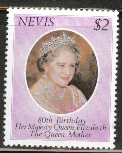 Nevis Scott 113 MNH** 1980 Queen Mother 80'th Bday