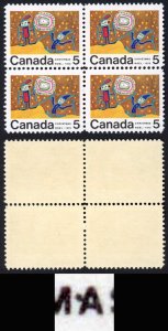 Canada Unitrade 522i 5c Centre Block Dot between M and A MNH Unitrade price 40