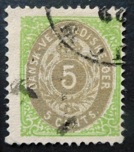 Danish West Indies, Scott 8b, used, inverted frame