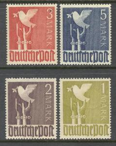 GERMANY OCC Sc# 574 - 577 MH FVF Set4 Germany Reaching Peace