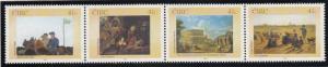 Ireland 2002 MNH Scott #1424-#1427 Strip of 4 41c Paintings in National Gallery