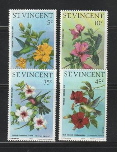 St Vincent 465-468 MNH Flowers