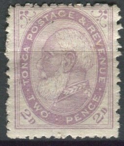 Tonga 1886 SG2 2d violet King George I #1 MH