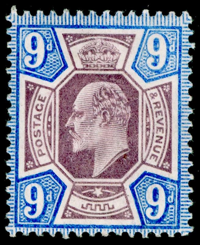 SG251 SPEC M39(-), 9d slate-purple & deep BRIGHT ultramarine, M MINT. UNLISTED