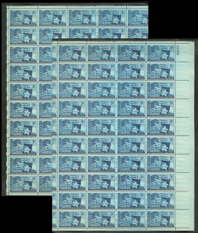 UNITED STATES (50) Complete Sheets Stamps ALL Mint Never Hinged FV=$99+