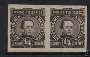 Argentina #75TCP XF Mint Unused As Issued Imperf Pair