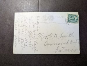 1905 Canada Postcard Cover Toronto to Townsend Center Ontario