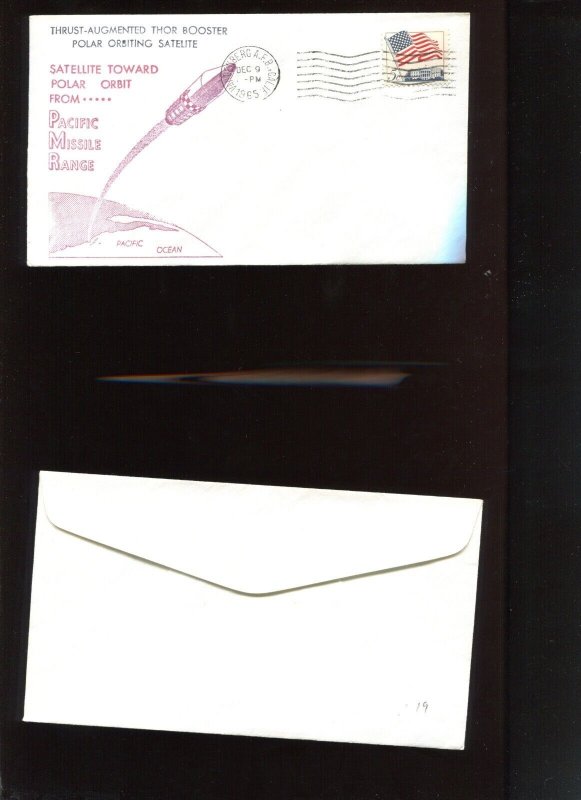 POLAR ORBIT SATELLITE LAUNCH DEC 9 1965 VANDENBERG AFB COVER DC202