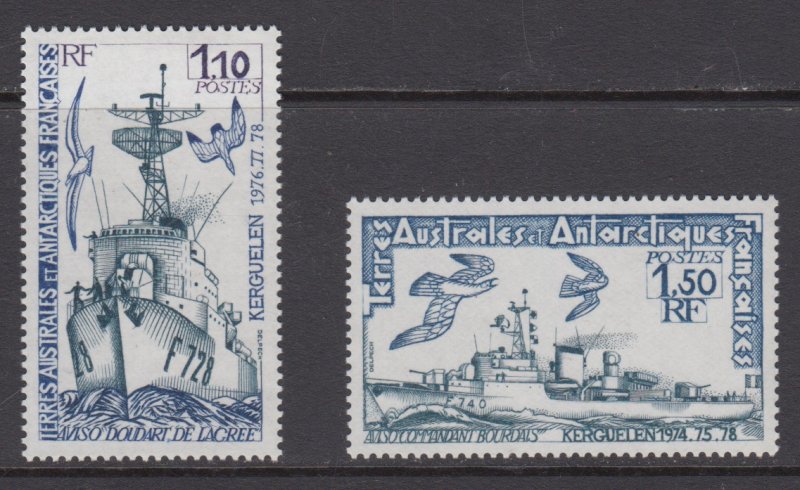 French Southern & Antarctic Territories   #84-85   mnh      cat $2.05