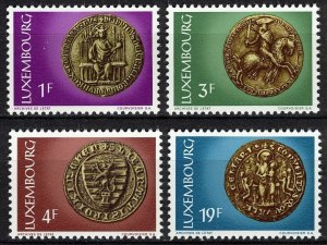 Luxembourg MNH 542-5 Seals Of 13th & 14th Centuries 1974