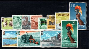 Tanganyika 1961-64 Independence set SG 108-19 MH