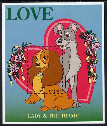 Palau 1996 Disney Sweethearts $2 m/sheet (Lady & The ...