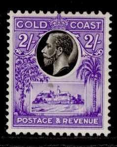 GOLD COAST GV SG111, 2s black and bright violet, LH MINT. Cat £35.