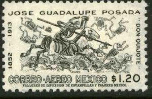 MEXICO C278, 50th Anniv. of the death of J. Guadalupe Posada. MINT, NH. F-VF.