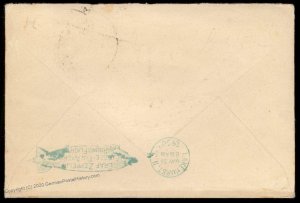 Brazil 1930 Graf Zeppelin Si59E USA Flown Cover Pan America 97059