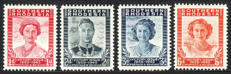 Southern Rhodesia 67-70, MLH. Victory of the Allied Nations in WWII, 1947