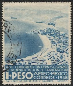 MEXICO 1938 Sc C89  1p  Used  VF  - Planning & Housing Congress