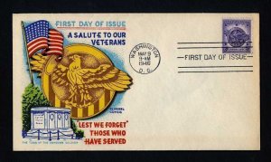 # 940 First Day Cover unaddressed with Fluegel cachet - 5-9-1946 - # 1