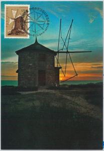 63630 - PORTUGAL - POSTAL HISTORY: MAXIMUM CARD 1971 -  ARCHITECTURE  Windmill