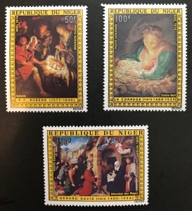 Niger - Christmas/Paintings 1976 - MNH