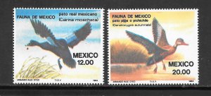 Mexico #1346-1347 MNH Fauna, ducks Pair (my2)